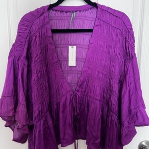 Anthropologie Purple Women's Top